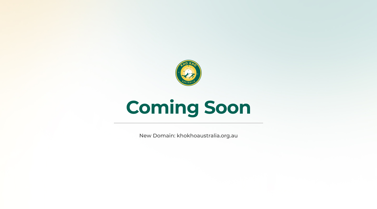 Kho Kho Australia - Coming Soon